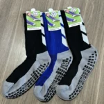 Kit 12pares Meias Futebol Algodão Antiderrapantes De Alta Qualidade Cano Alto - Imagem 3