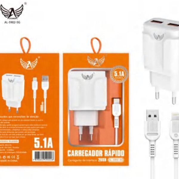Carregador Kit (altomex) 5.1A iPhone 5G cx100pcs