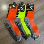 Kit 12pares Meias Futebol Algodão Antiderrapantes De Alta Qualidade Cano Alto - Imagem 6