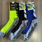 Kit 12pares Meias Futebol Algodão Antiderrapantes De Alta Qualidade Cano Alto - Imagem 5