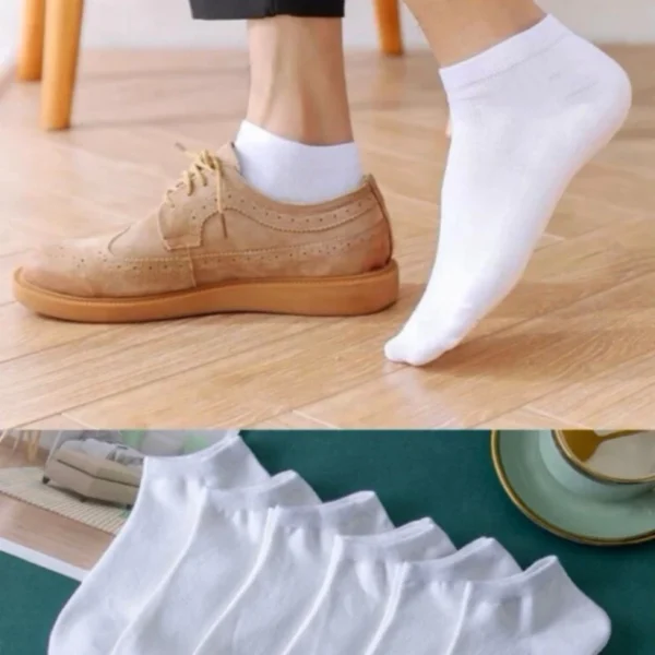 Meias Unisex Kit 12 Pares Soquete Cano Curto 40 A 46 BRANCO