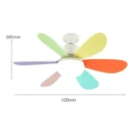 Ventilador de Teto Potente Bivolt Lâmpada LED 40W Soquete com Controle Remoto - Imagem 6