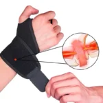 Munhequeira Anatômica Alta Compressão Pulso Ajustável Tensor Tendinite - Imagem 3