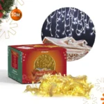 Pisca-Pisca de Led 10 Metros para Decoração Natalina 110V - 100 Leds Coloridos/Branco Quente/Branco