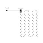 Pisca-Pisca de Led 10 Metros para Decoração Natalina 110V - 100 Leds Coloridos/Branco Quente/Branco - Imagem 11