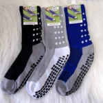 Kit 12pares Meias Futebol Algodão Antiderrapantes De Alta Qualidade Cano Alto - Imagem 12